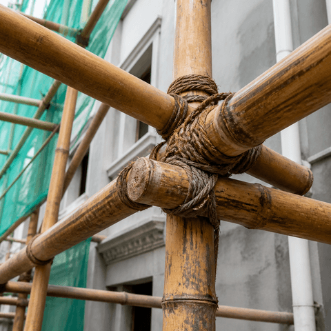 Bamboo Scaffolding Joint Detail