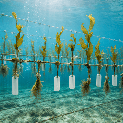 Underwater Kelp Seedling Nursery