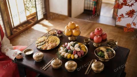 실사 · 추석 명절상 (하이앵글)