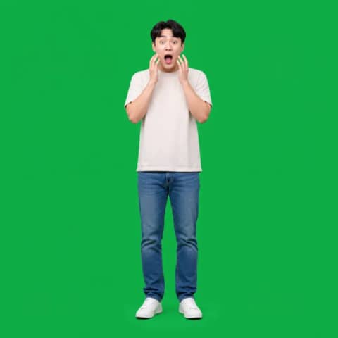 리액션 스톡 · 충격 (그린스크린 1:1)