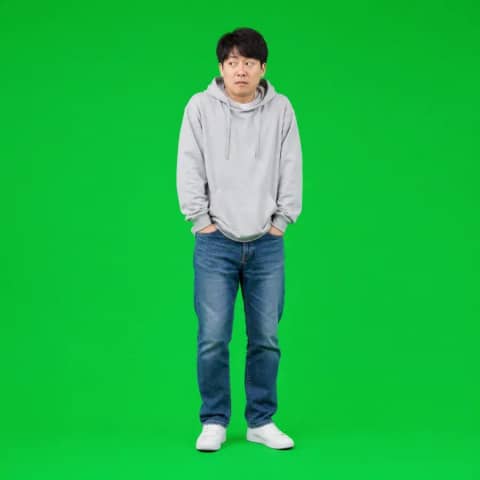 리액션 스톡 · 눈치보기 (그린스크린 1:1)