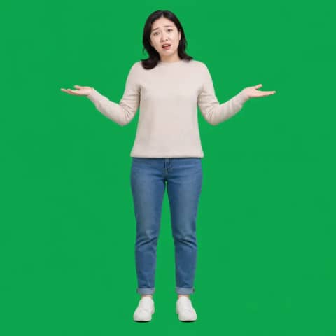 리액션 스톡 · 억울함 (그린스크린 1:1)