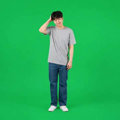 리액션 스톡 · 민망함 (그린스크린 1:1)