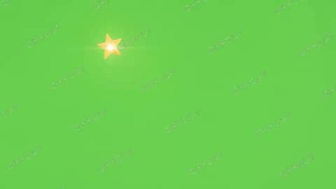 그린스크린 요소 · 흐르는 금색 별
