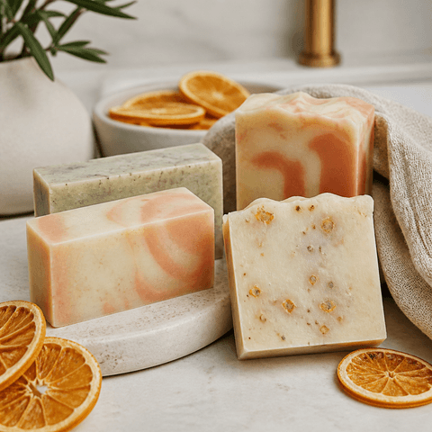 Handmade Citrus Soap Bars 프롬프트