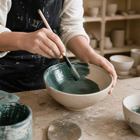 Ceramic Bowl Glazing 프롬프트