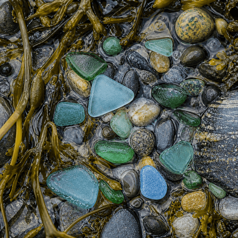 Sea Glass Tidepool Texture 프롬프트